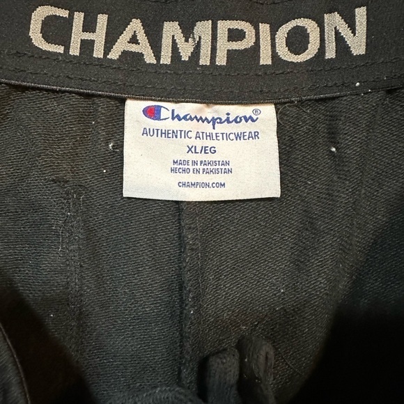 CHAMPION Men’s Black Sweat Shorts Size XL - Picture 3 of 7